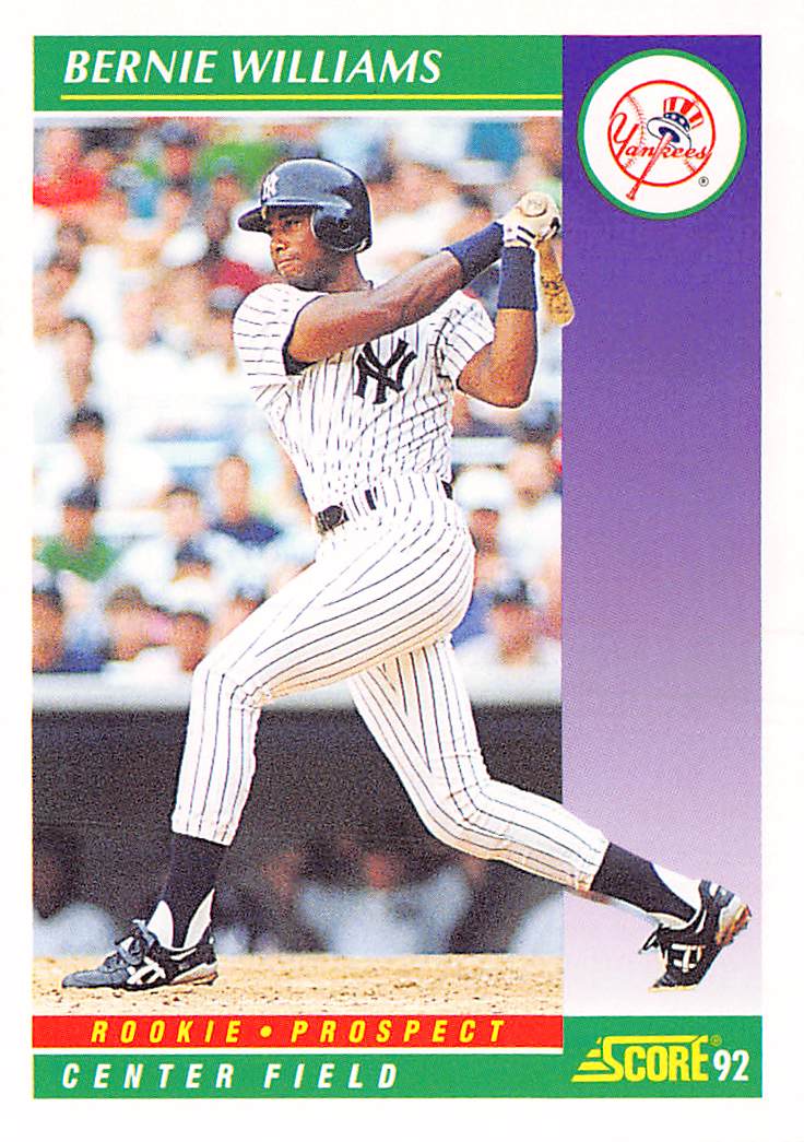 1992 Score #401 Bernie Williams