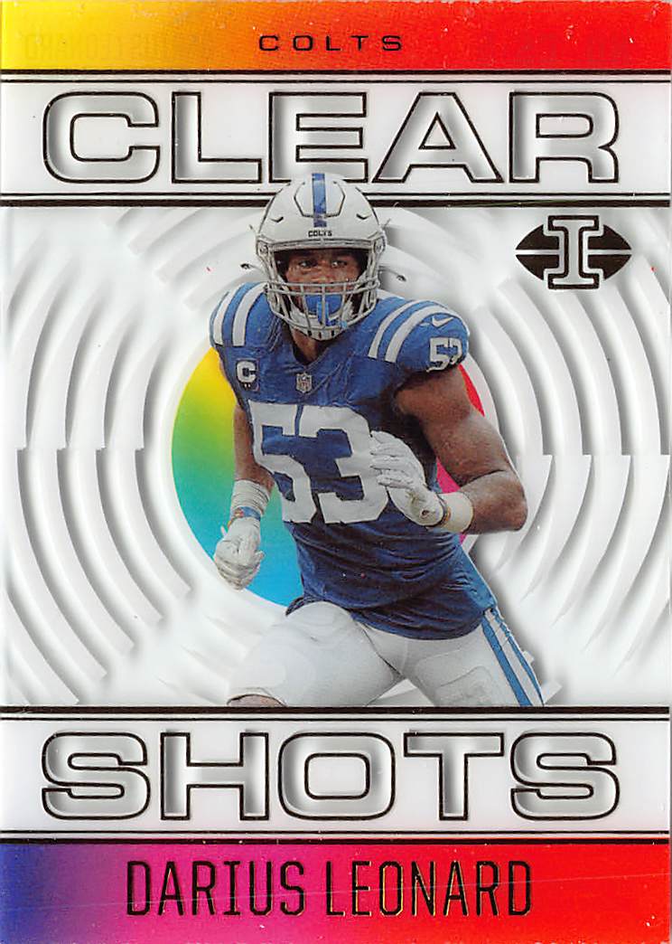 2021 Panini Illusions #CS-5 Darius Leonard Clear Shots