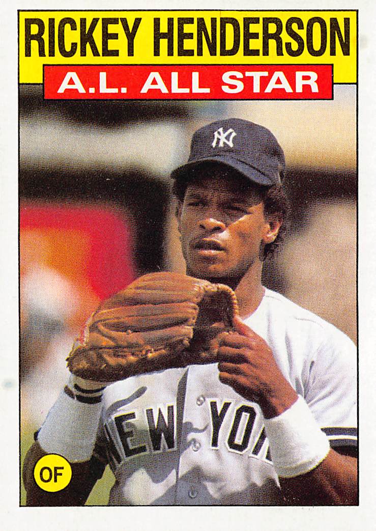 1986 Topps #716 Rickey Henderson