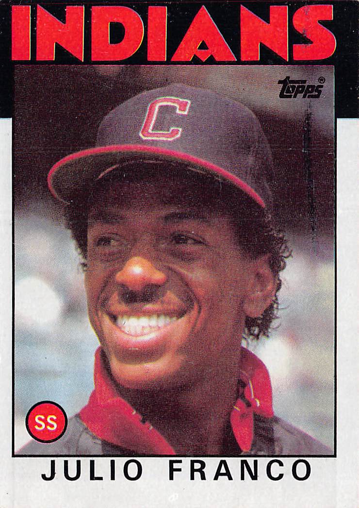 1986 Topps #391 Julio Franco