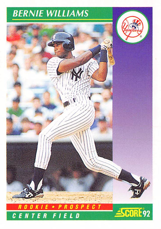1992 Score #401 Bernie Williams