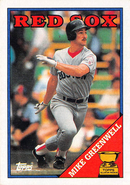 1988 Topps #493 Mike Greenwell