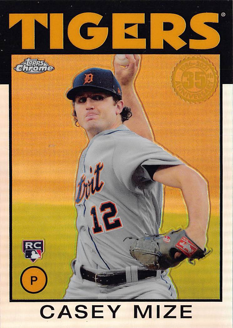 2021 Topps Chrome #86BC-13 Casey Mize 1986 Topps Baseball 35th Anniversary