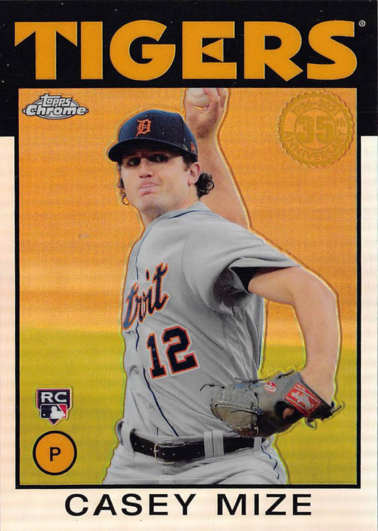 2021 Topps Chrome #86BC-13 Casey Mize 1986 Topps Baseball 35th Anniversary
