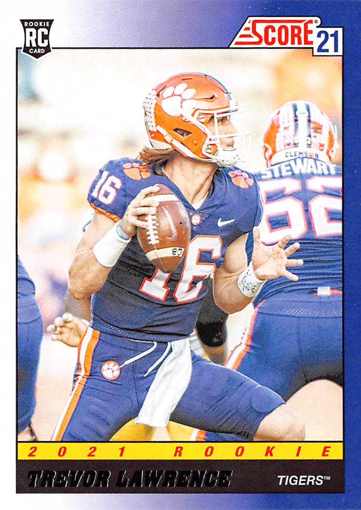 2021 Score #TB1 Trevor Lawrence 1991 Throwback
