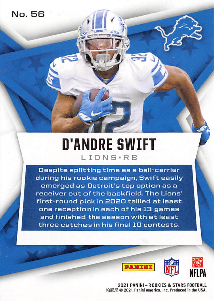 2021 Panini Rookies & Stars #56 D'Andre Swift