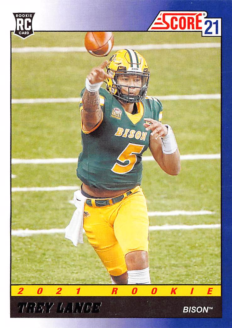 2021 Score #TB3 Trey Lance 1991 Throwback