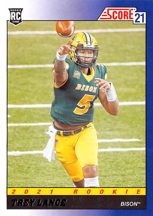 2021 Score #TB3 Trey Lance 1991 Throwback