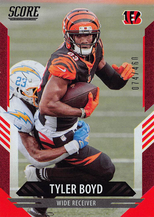 2021 Score #100 Tyler Boyd Dots Red #/460