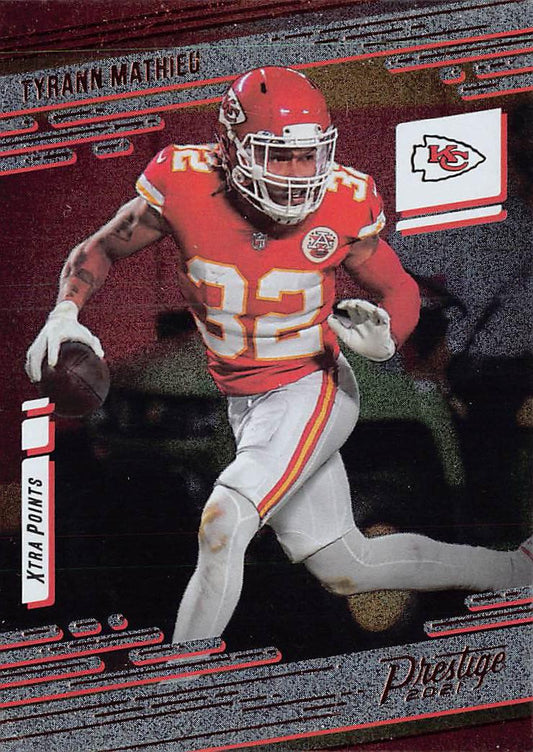 2021 Panini Prestige #94 Tyrann Mathieu Xtra Points Premium Red #/299