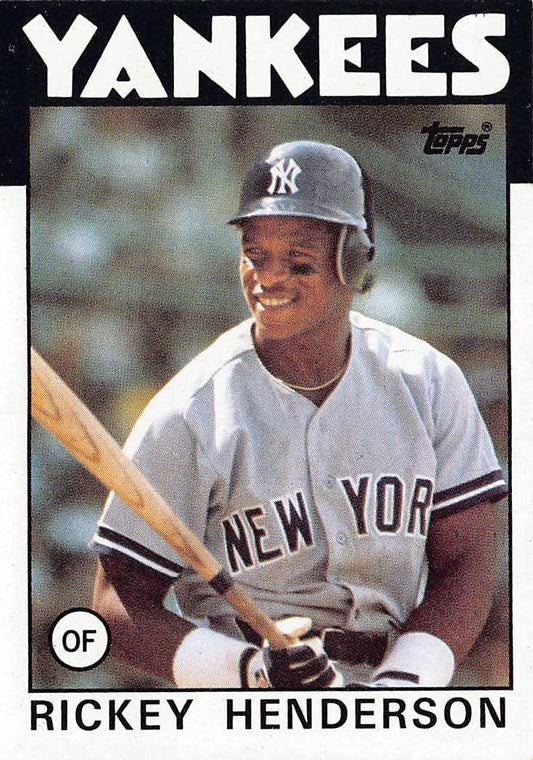 1986 Topps #500 Rickey Henderson