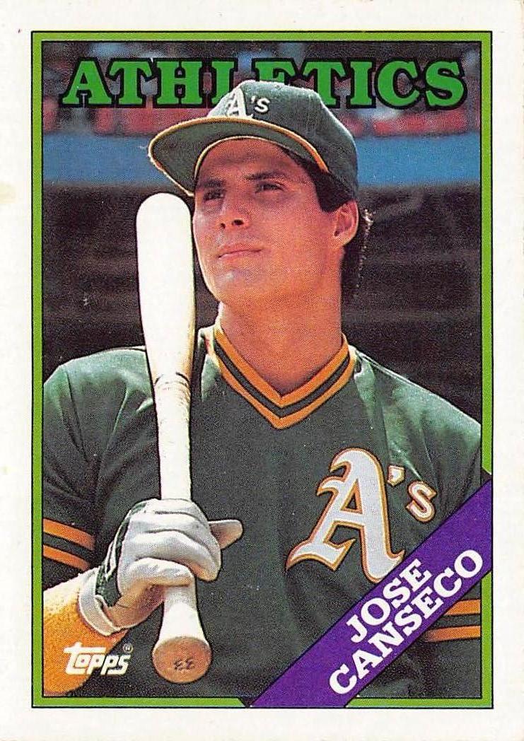 1988 Topps #370 Jose Canseco
