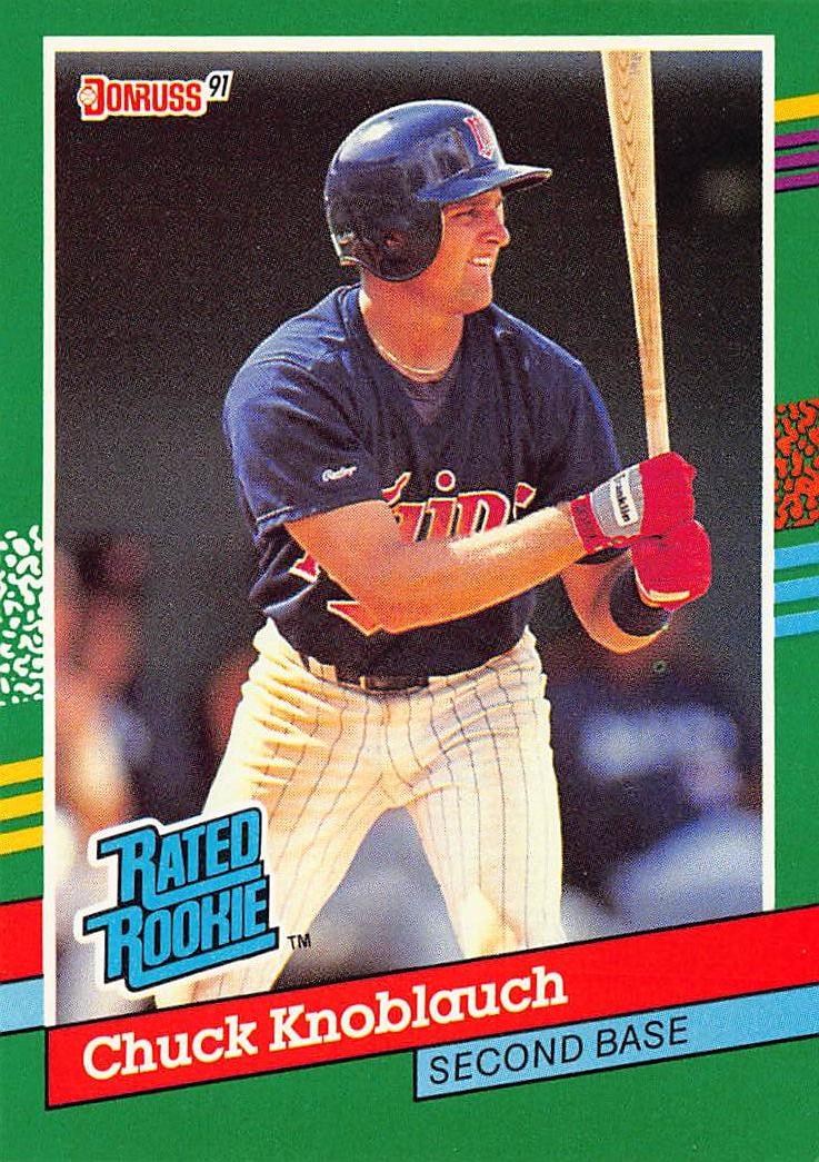 1991 Donruss #421b Chuck Knoblauch