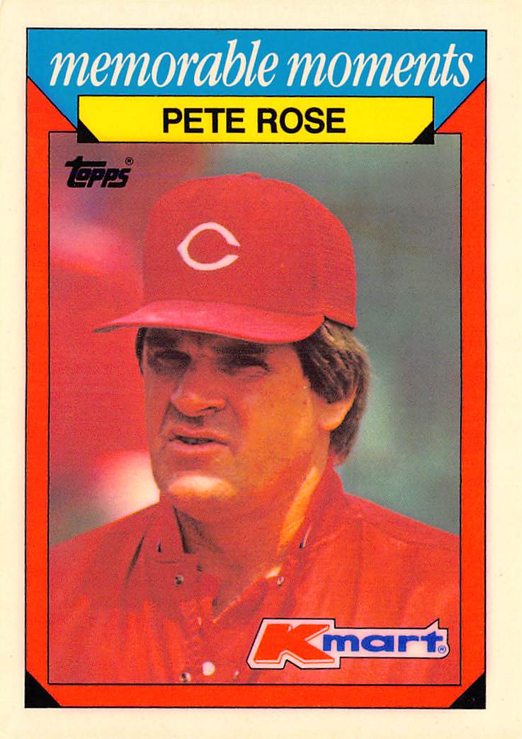 1988 Topps Kmart Memorable Moments #22 Pete Rose