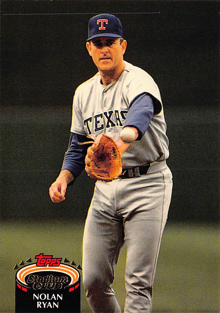 1992 Stadium Club #770b Nolan Ryan