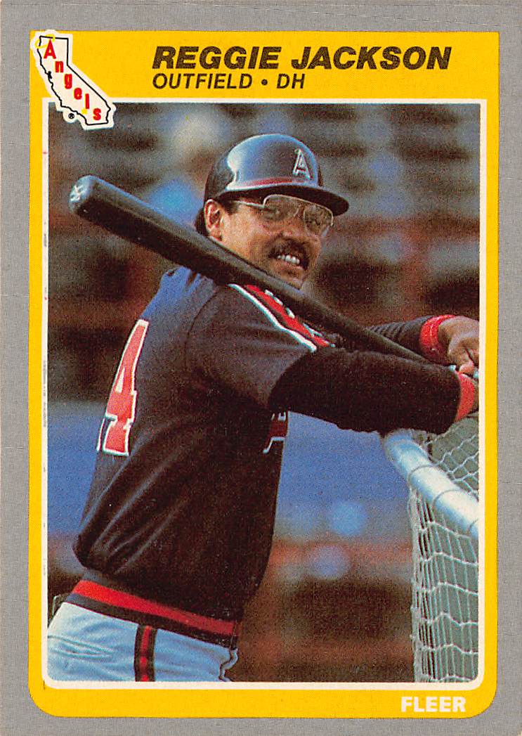 1985 Fleer #303 Reggie Jackson