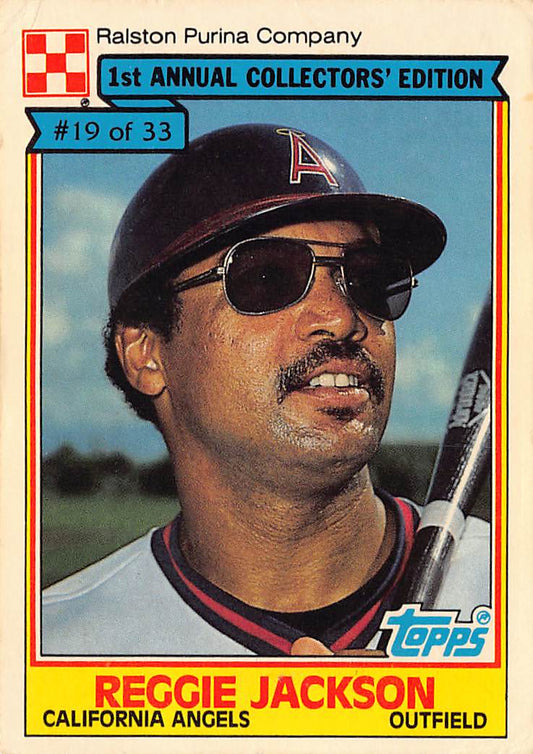 1984 Topps Cereal Series #19 Reggie Jackson