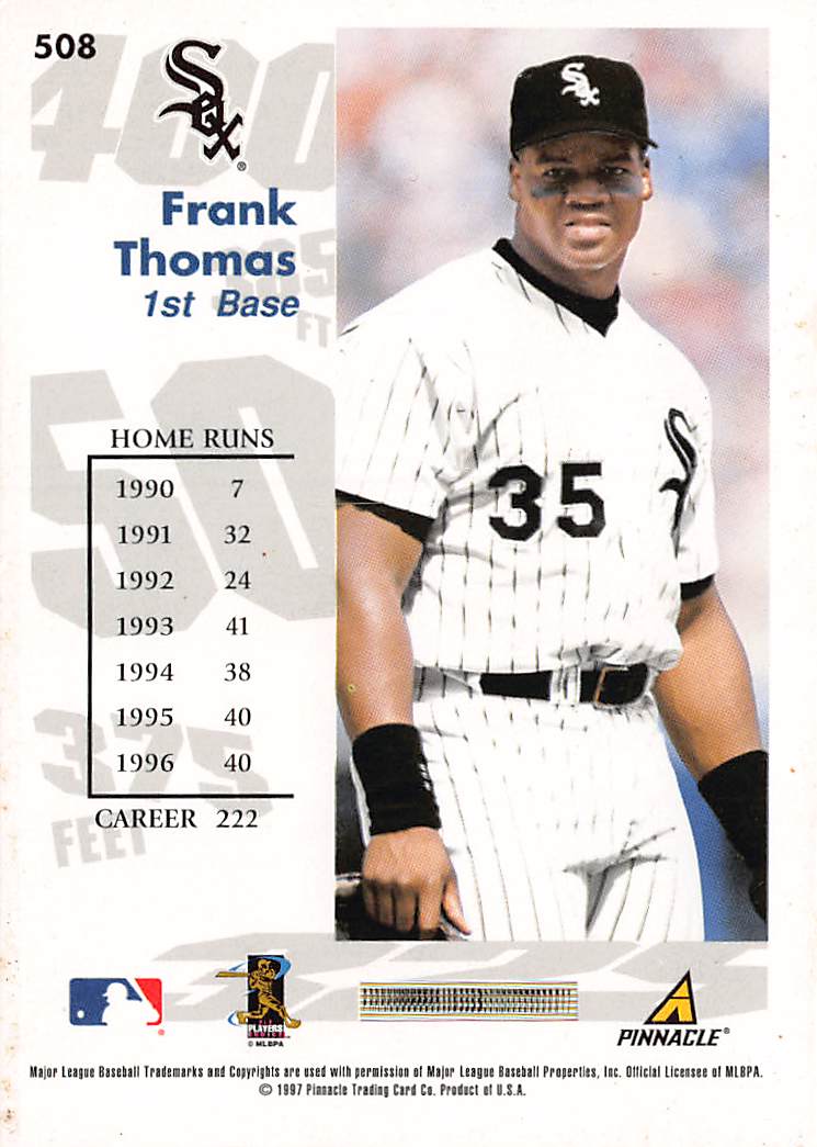 1997 Score Hobby Reserve #HR508 Frank Thomas
