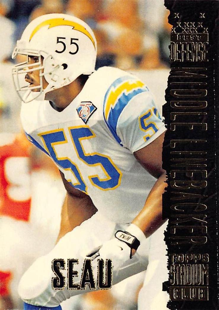 1994 Stadium Club #440 Junior Seau Super Bowl XXIX Embossed